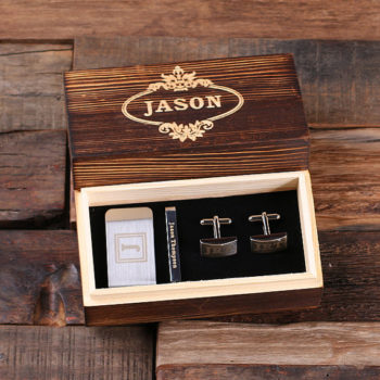 Gentlemen's Money Clip, Tie Clip & Cuff Link Gift Set T-025332