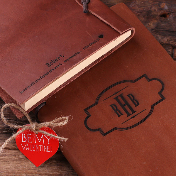 Personalized Valentine’s Day Leather Journals T-025102