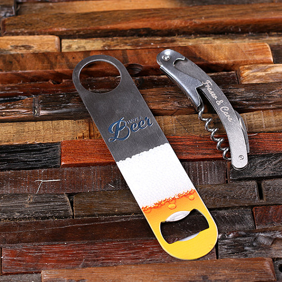 Free Personalized Wine and Beer Bottle Opener T-025335-B