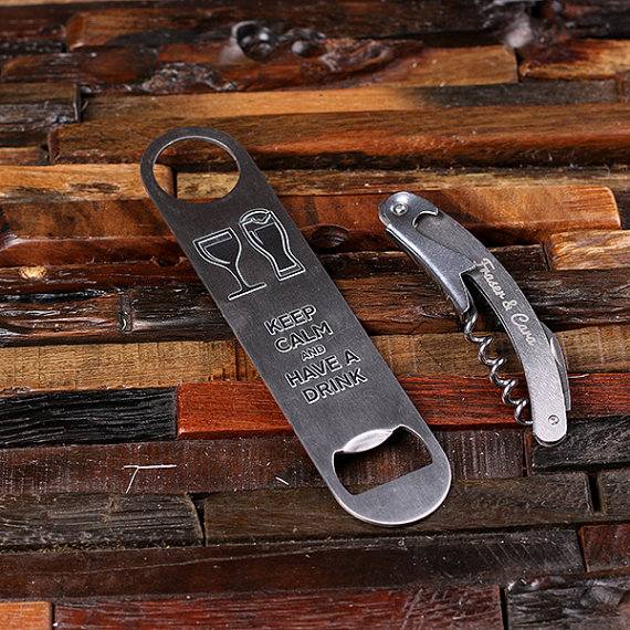 Free Personalized Wine and Beer Bottle Opener T-025335-G