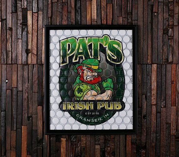 Personalized BeerCap Prints™ Beer Cap Wall Art - Pub Image T-025340