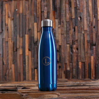 Personalized Water Bottle with Monogram in Blue T-025380-Blue