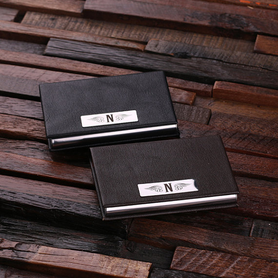 Customized Leather Business Card Holder T-025029