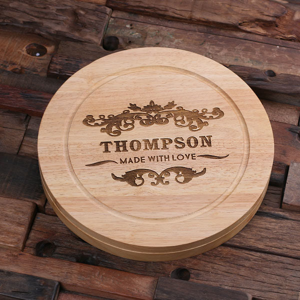 Personalized Bamboo Serving Tray T-025212