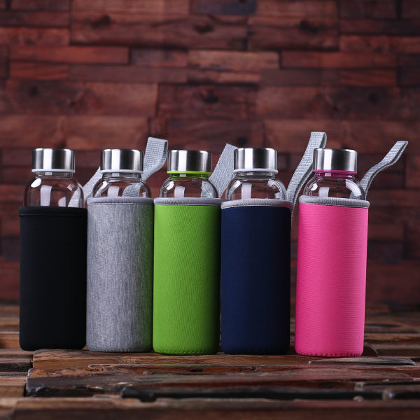 Personalized Glass Insulated Water Bottle in All Colors T-025252