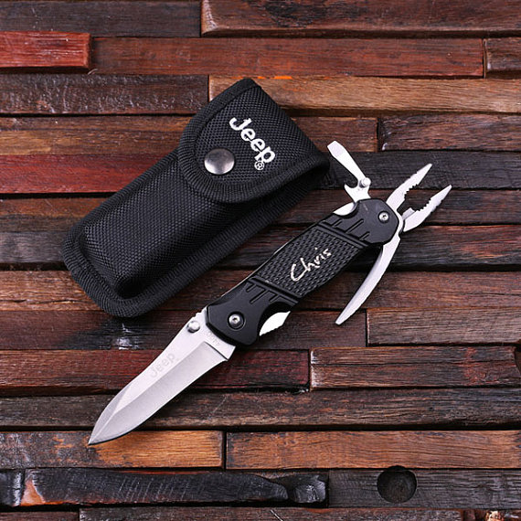 Personalized Jeep Utility Knife with Case T-025121
