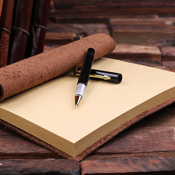 Personalized Leather Notebook Journal Diary – Destination Print T-024205-00059 (2)