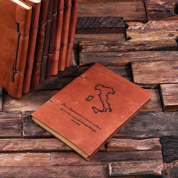Personalized Leather Notebook Journal Diary – Destination Print T-024205-00059 (3)