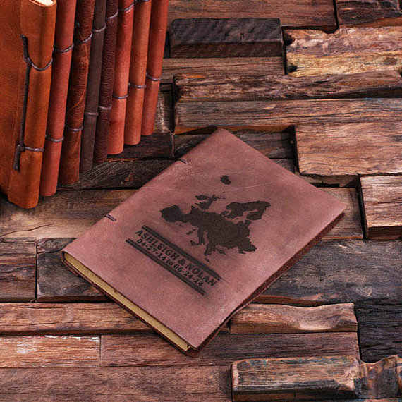 Personalized Leather Notebook Journal Diary – Europe Design T-024205-00053 (3)