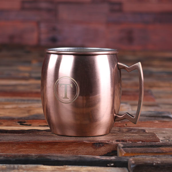 Personalized Moscow Mule Stainless Steel Copper Finished Mug T-025179