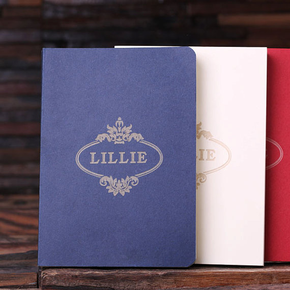 Personalized Portfolio Journal Set in Red, White & Blue Personalization T-024863