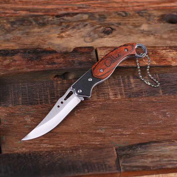 Personalized Shot Gun Design Pocket Knife & Wood Gift Box - Teals Prairie &  Co.®