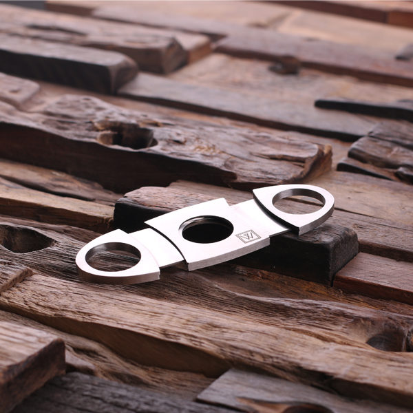 Personalized Stainless Steel Cigar Cutters Open T-025040