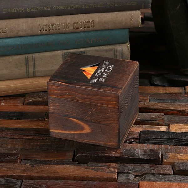 Customized personalized black, brown, white pine wood boxes.