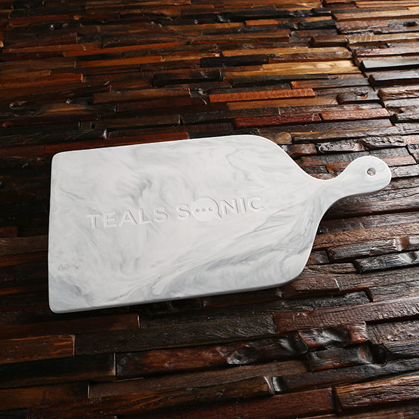 Custom Ceramic Cutting & Serving Board Business Gift Teals Prairie & Co.®