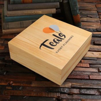 Customized personalized black, brown, white pine wood boxes.