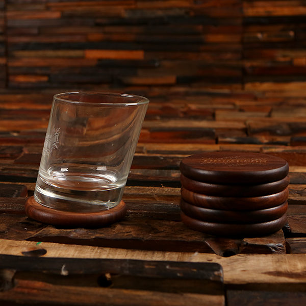 Custom Whiskey Glasses, Ice Balls, Coasters & Wood Box Set - Teals Prairie  & Co.®