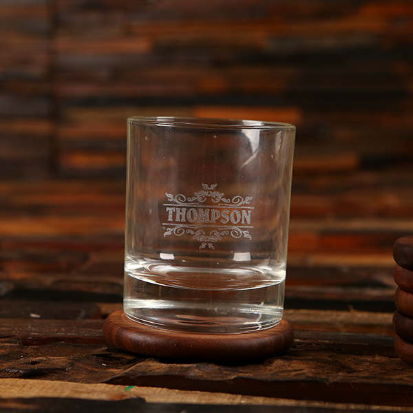 Custom Whiskey Glasses, Ice Balls, Coasters & Wood Box Set - Teals Prairie  & Co.®