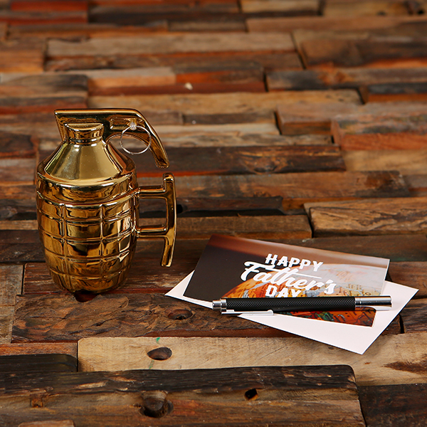 Grenade Coffee Mug in Black, White, or Gold with Greeting Card & Personalized Gift Box T-027717 (5)