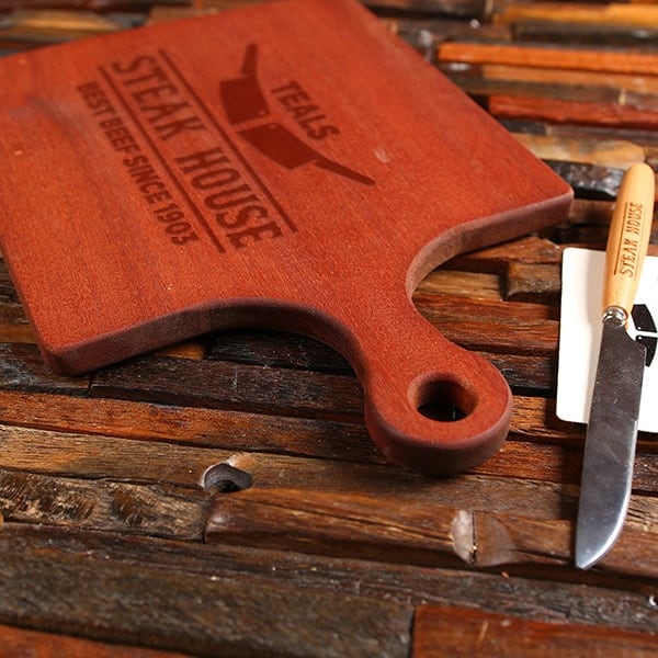 African Mahogany Square Commercial Restaurant Cutting Boards