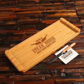 Bamboo Engraved Commercial Serving Trays For Banquets Orderves Finger Foods Appetizers Board