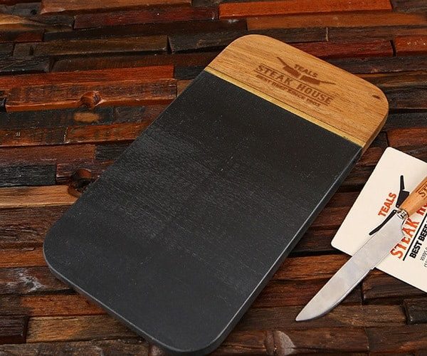black marble and wood restaurant cutting boards wholesale