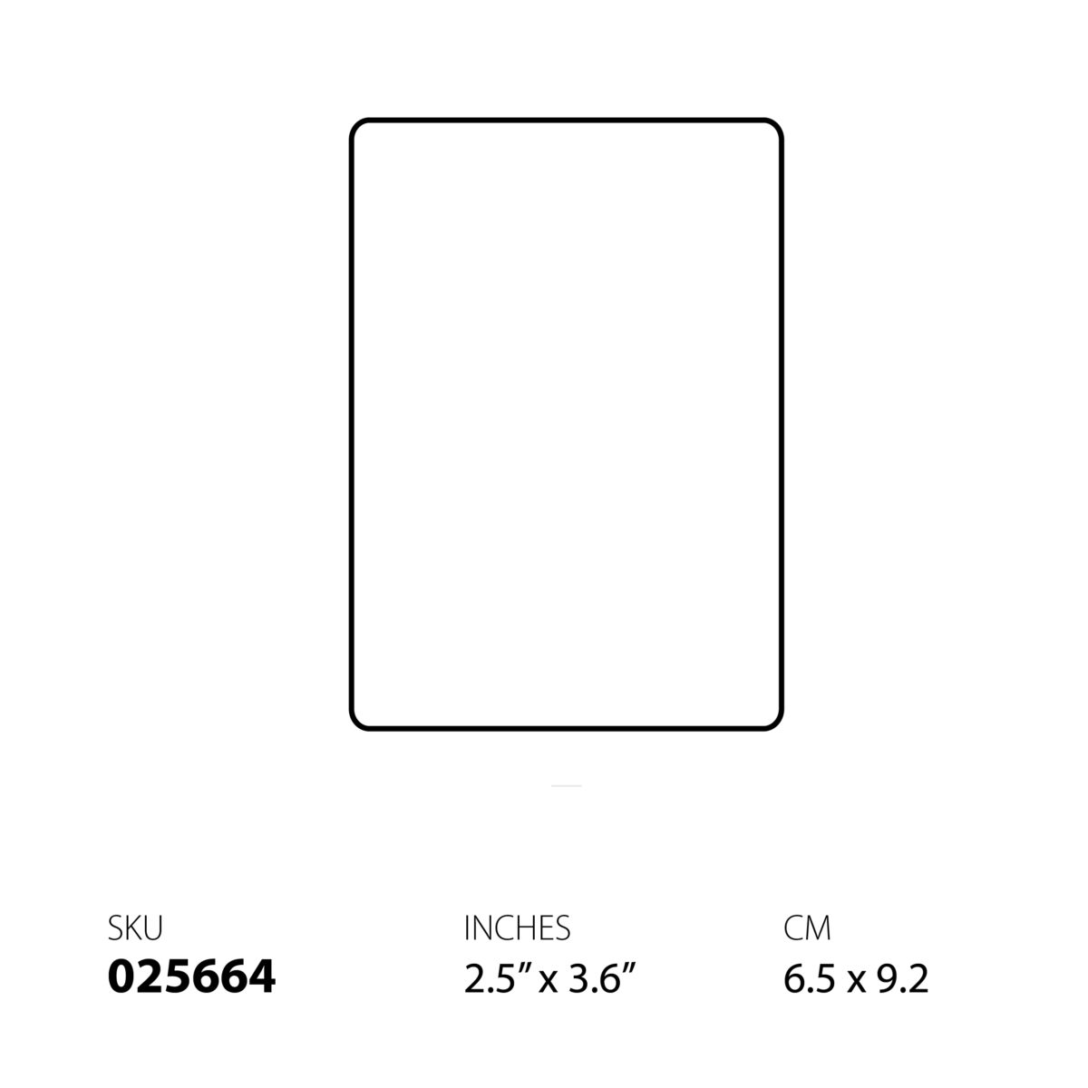 Rectangle Decal Custom Rectangular Shape Decal Sticker 2.5