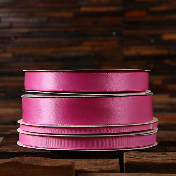 Rose Ribbon Matte Ribbed Ribbon #182 Rose Bloom - Double Faced Satin or Grosgrain In 9 Sizes and ...