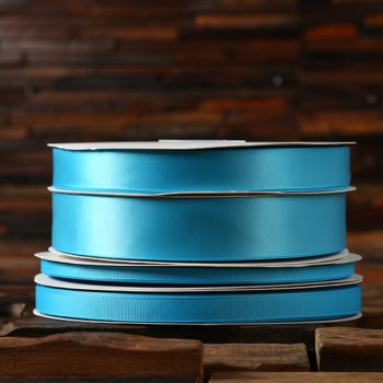 Turquoise double faced satin ribbon grosgrain satin ribbon bulk or wholesale www.tealsprairie