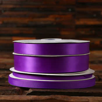 Purple double faced satin ribbon grosgrain satin ribbon bulk or wholesale www.tealsprairie