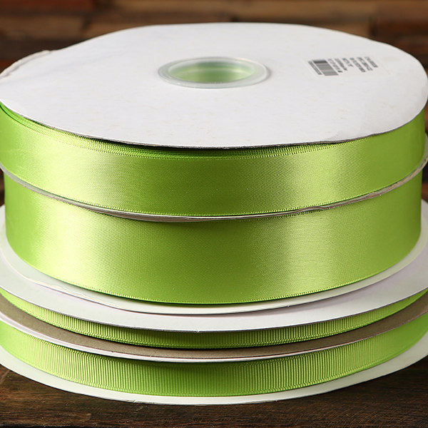 Apple Green double faced satin ribbon grosgrain satin ribbon bulk or wholesale www.tealsprairie Apple Green double faced satin ribbon grosgrain satin ribbon bulk or wholesale www.tealsprairie