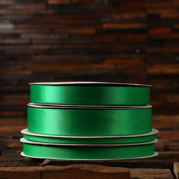 Emerald double faced satin ribbon grosgrain satin ribbon bulk or wholesale www.tealsprairie