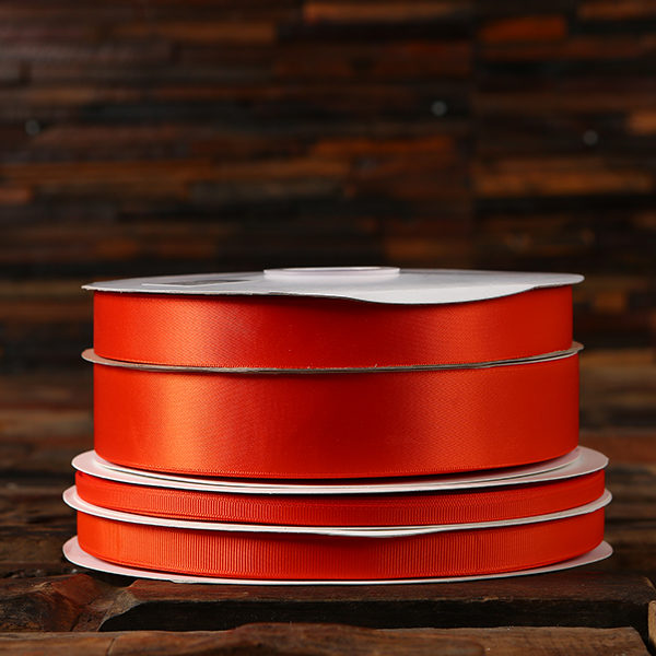 Autumn Orange double faced satin ribbon grosgrain satin ribbon bulk or wholesale www.tealsprairie