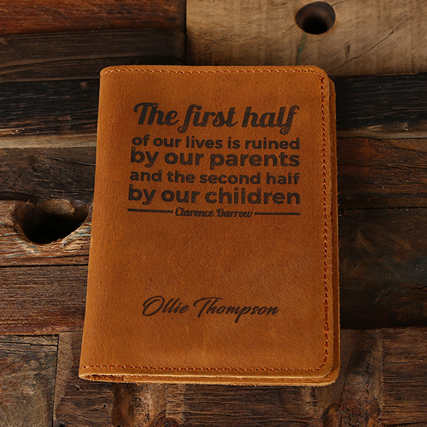 Quote and Sayings Engraved Passport