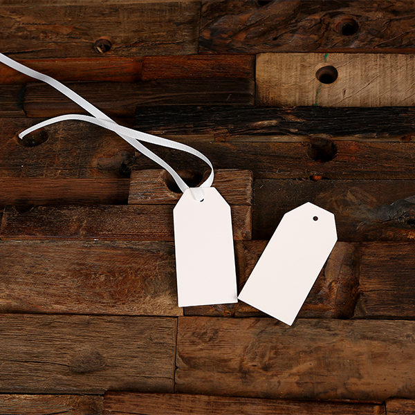 white kraft paper gift tags