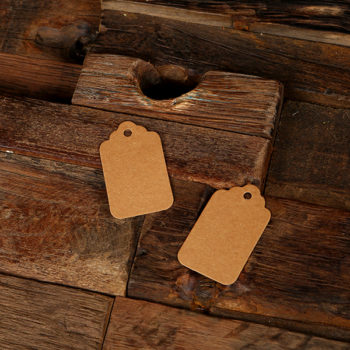 Pack of 25 Brown Kraft Paper Gift Tags with Ribbon - Teals Prairie &amp; Co.®