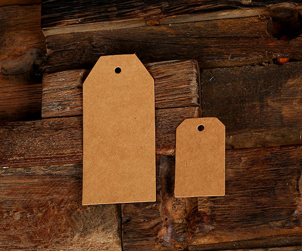 brown kraft paper gift tags