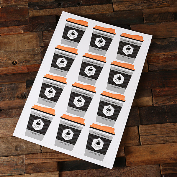 Custom Paper Coffee Cup Cheap Decal Sticker Custom Paper Coffee Cup Cheap Decal Sticker