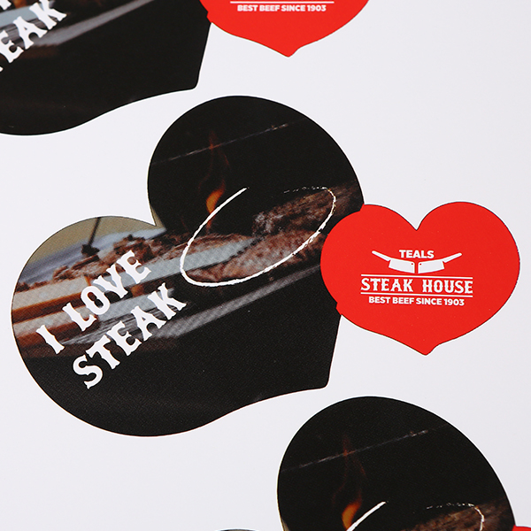 Custom Double Heart Cheap Decal Sticker Custom Double Heart Cheap Decal Sticker
