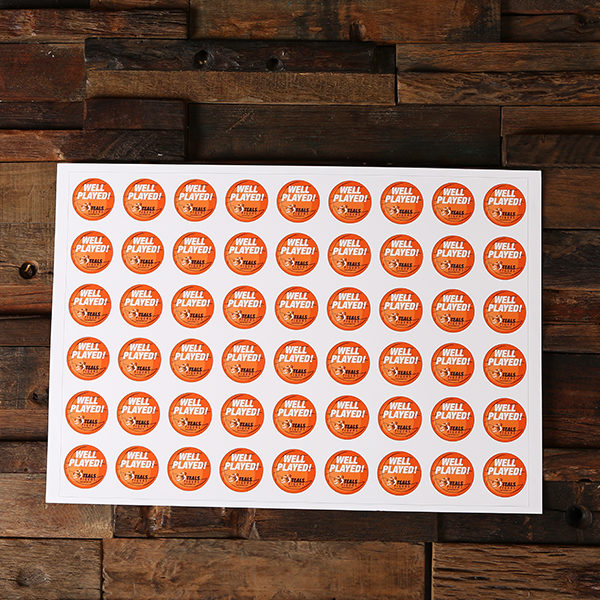 Custom Small Round Circle Shape Decal Sticker 1.4" x 1.4" - Teals ...