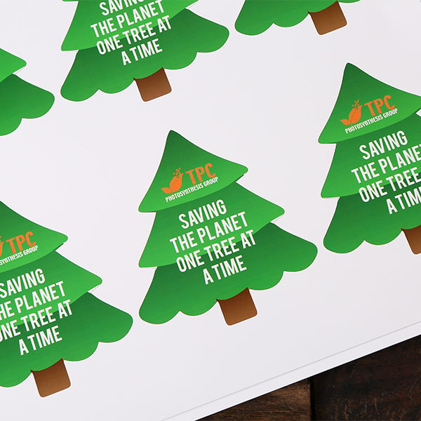 Custom Christmas Tree Cheap Decal Sticker