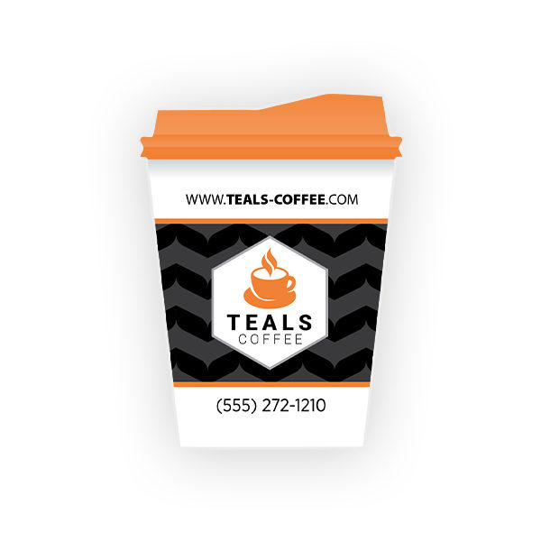 Custom Paper Coffee Cup Cheap Decal Sticker