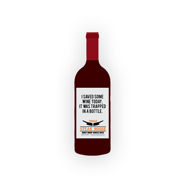 Custom Wine Bottle Cheap Decal Sticker