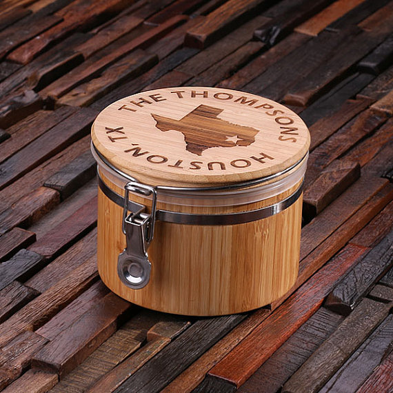 Personalized Food Safe Bamboo Canisters in Multiple Sizes T-024234 (3)