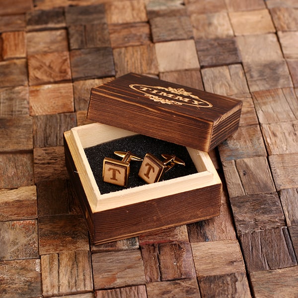 T-025508_Gold Personalized Gold, Silver, and Gun Metal Square Wood Cufflink Box Set (1)