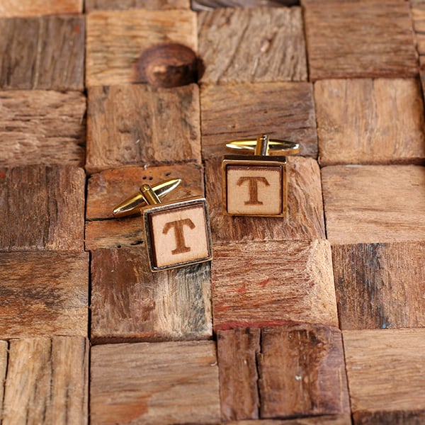 T-025508_Gold Personalized Gold, Silver, and Gun Metal Square Wood Cufflink Box Set (2)