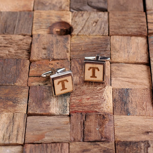 T-025508_Silver Personalized Gold, Silver, and Gun Metal Square Wood Cufflink Box Set (2)