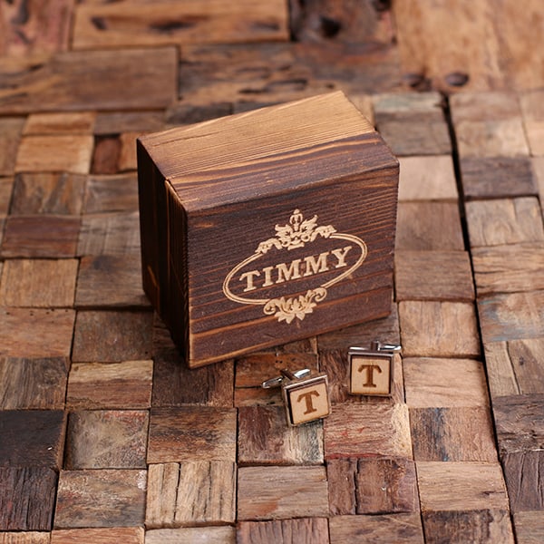 T-025508_Silver Personalized Gold, Silver, and Gun Metal Square Wood Cufflink Box Set (3)