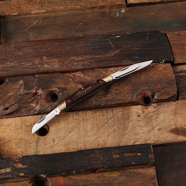 Personalized Multi-Blade Pocket Knife Open